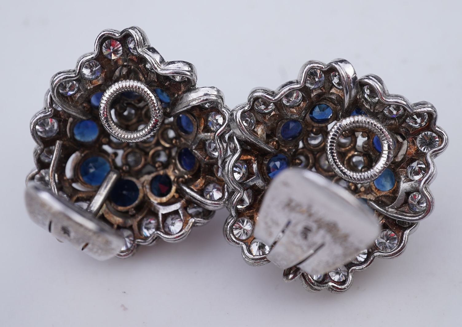 Vourakis, a sapphire and diamond demi-parure, mid-late 20th century